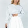 Princess Polly Alyssa Pleated Mini Skirt White