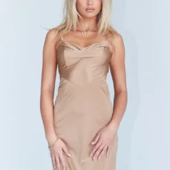 Princess Polly Hannah Mini Dress Brown