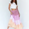 Princess Polly Harlow Gingham Midi Skirt Purple