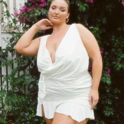 Devotion Mini Dress White Curve