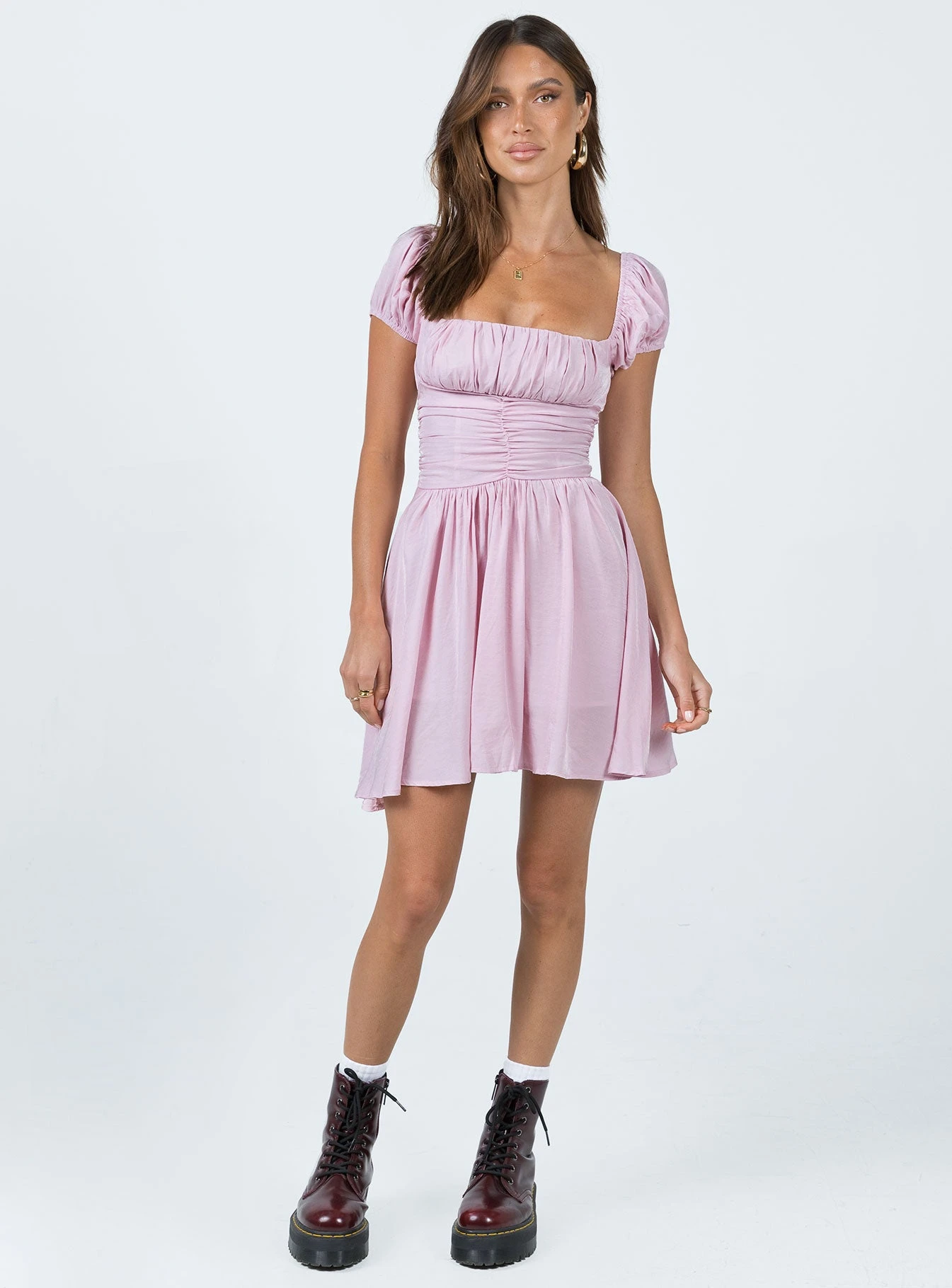 Princess Polly Petal Mini Dress Pink - Image 2