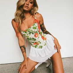 Princess Polly Field Landing Skirt Ivory