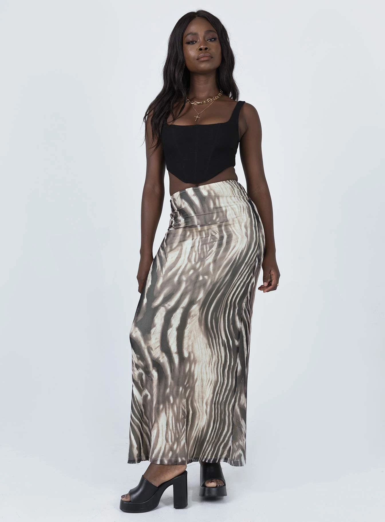 Princess Polly Taniel Maxi Skirt Leopard - Image 3