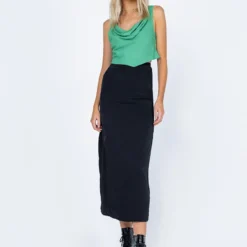 Princess Polly Tollis Midi Skirt Black