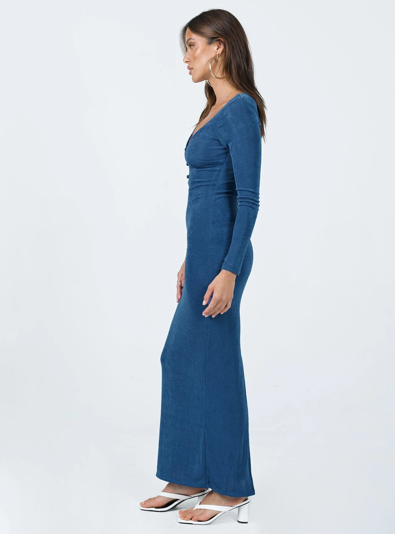 Princess Polly Zelie Maxi Dress Blue - Image 3