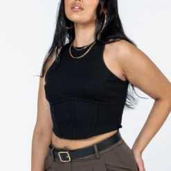 Sidney Top Black Eco