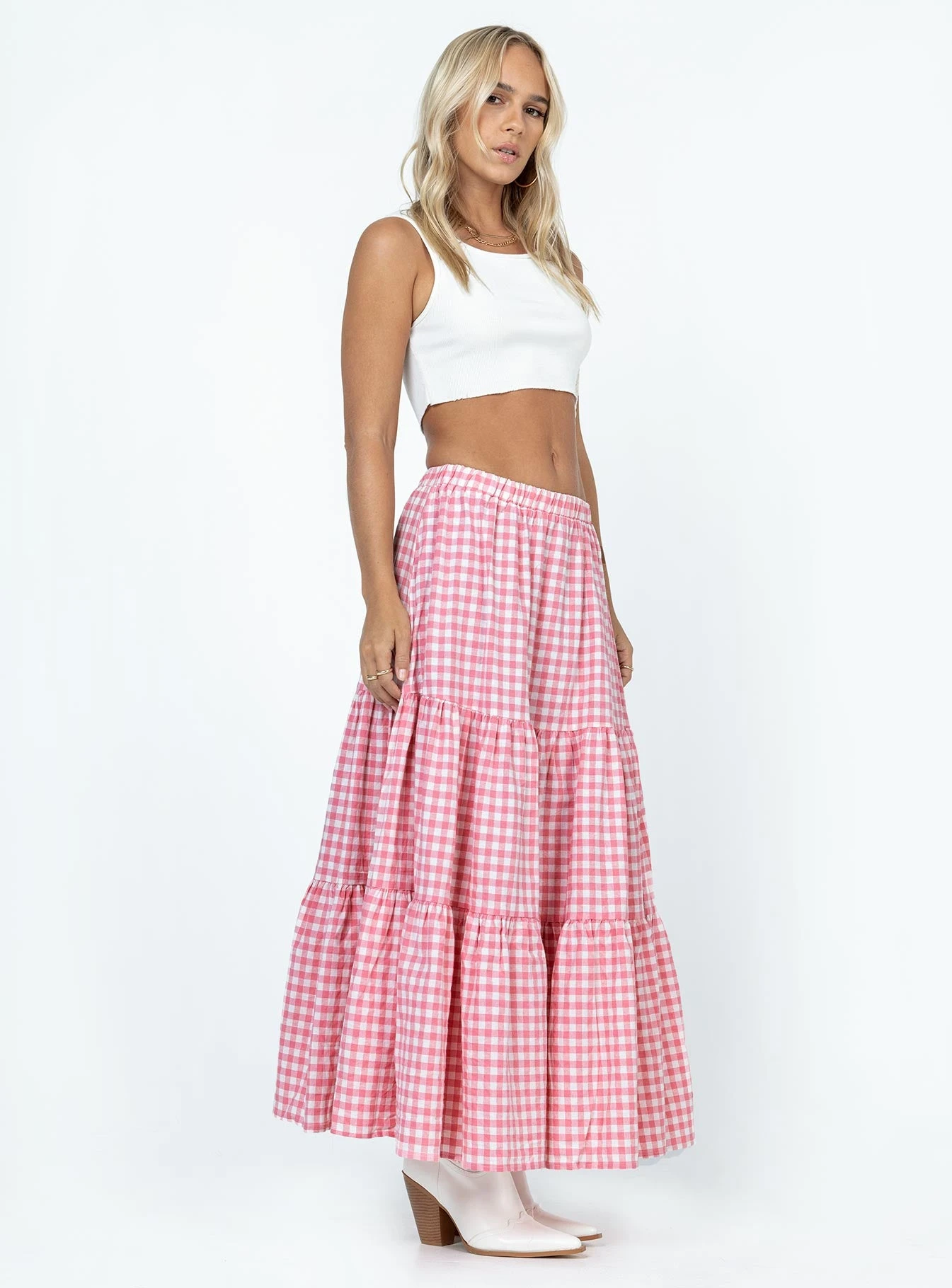 Princess Polly Hale Midi Skirt Pink - Image 3