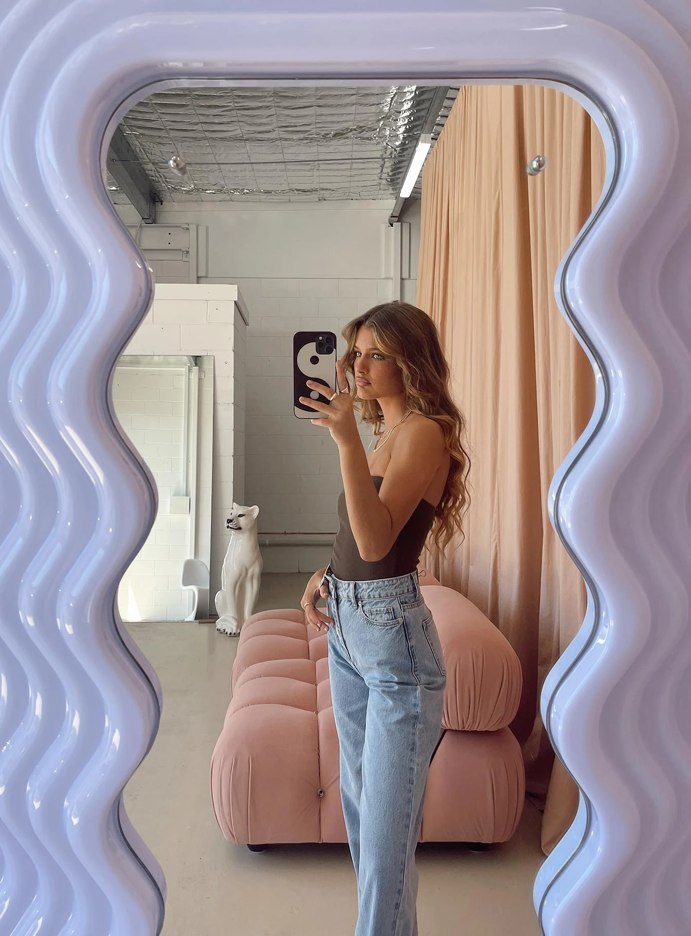 Organic Aston Strapless Bodysuit Brown - Image 5