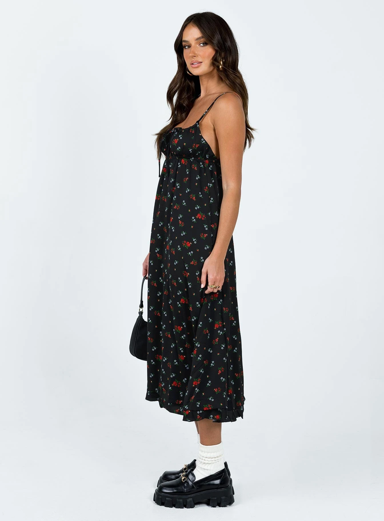 Princess Polly Empress Of Love Maxi Dress Black Floral - Image 4