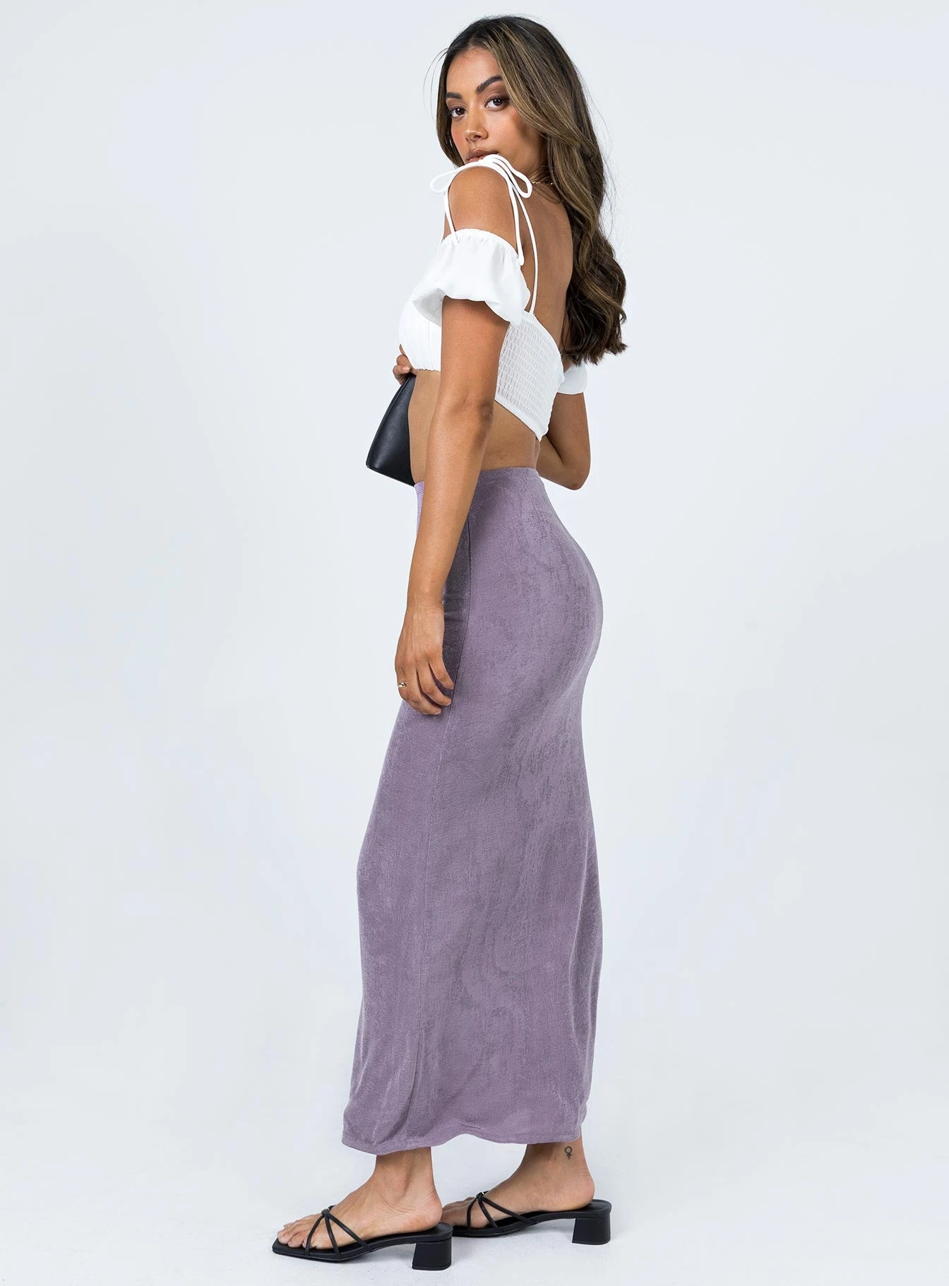 Princess Polly Harriette Maxi Skirt Purple - Image 3