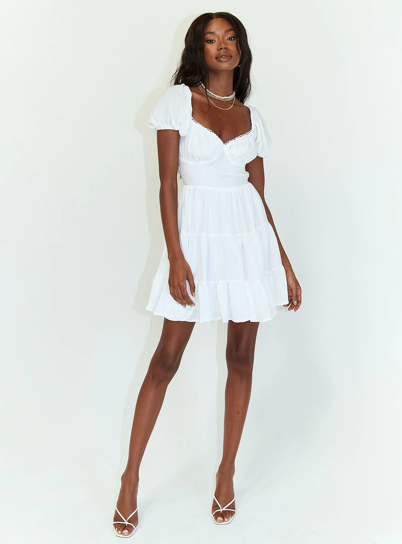 Princess Polly Danny Mini Dress White - Image 7