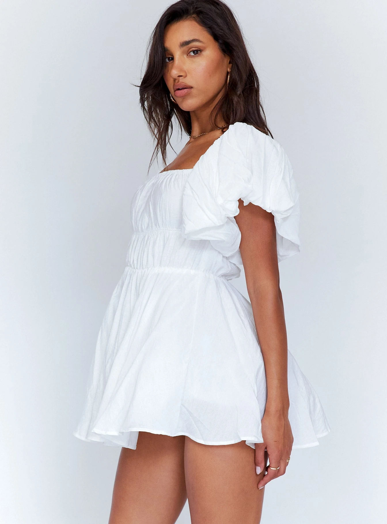Princess Polly Halton Mini Dress White - Image 4