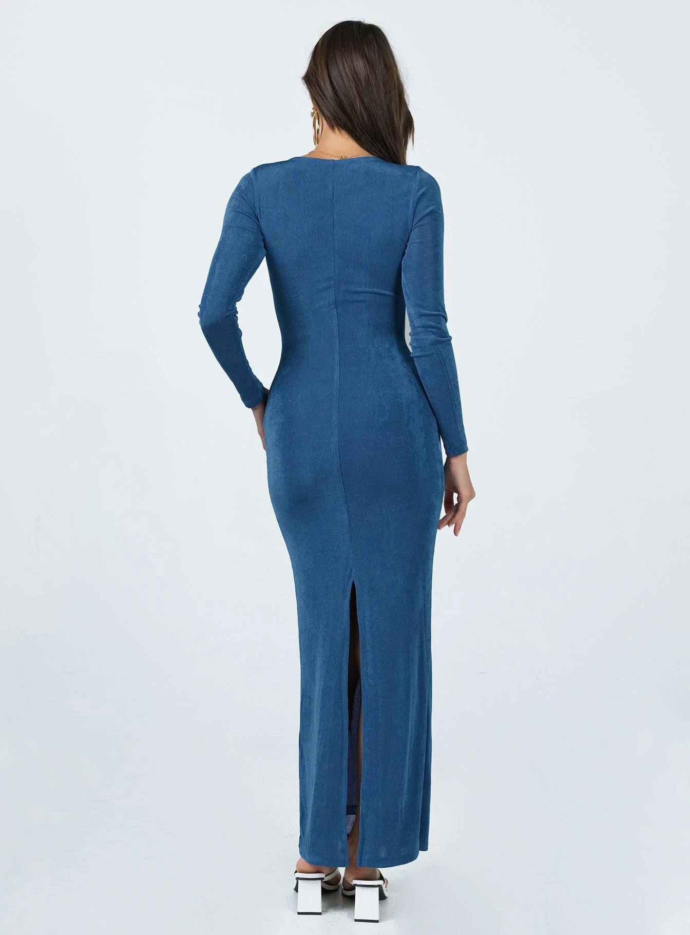 Princess Polly Zelie Maxi Dress Blue - Image 4