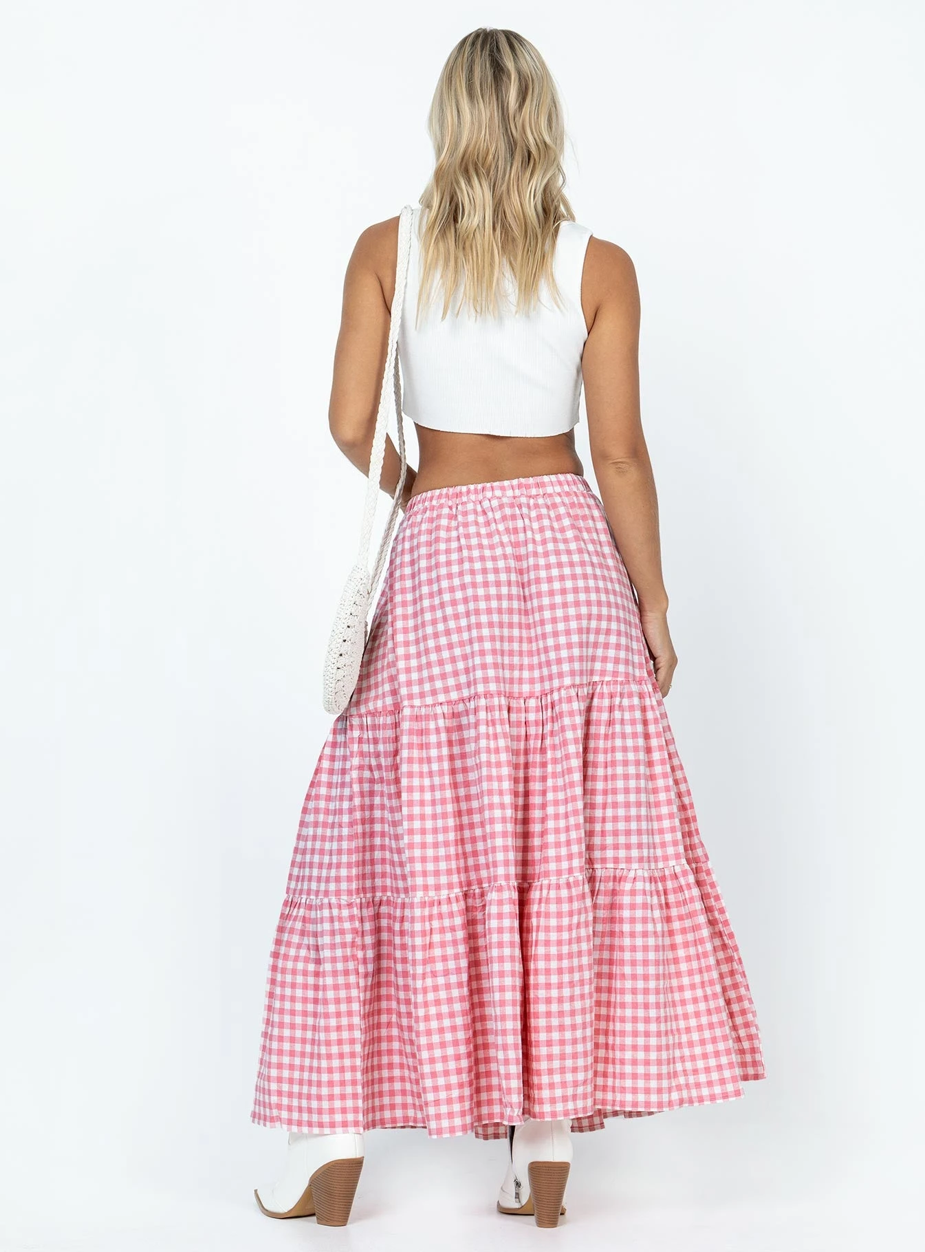 Princess Polly Hale Midi Skirt Pink - Image 4