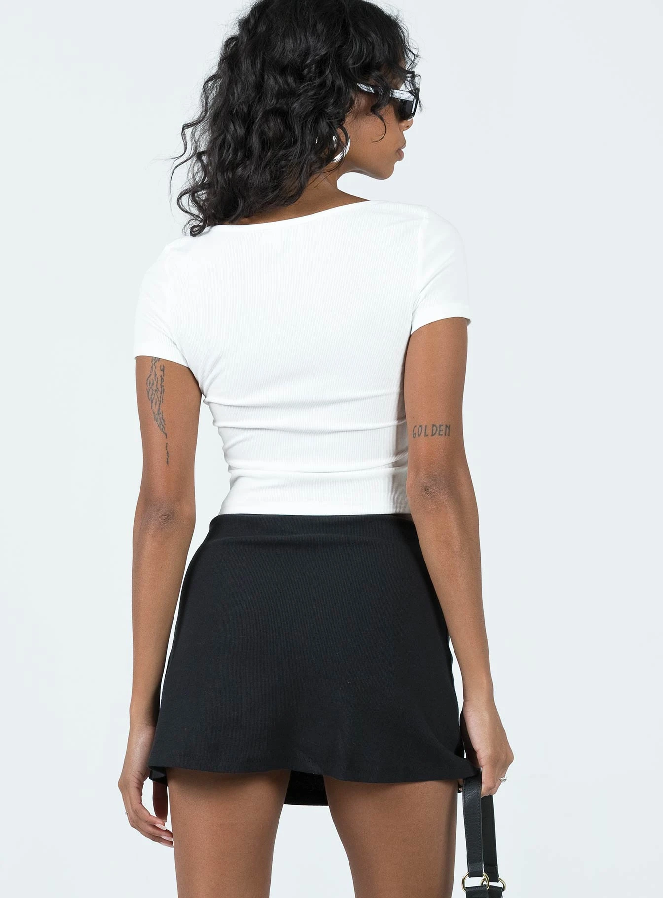 Banksia Mini Skirt Black - Image 4
