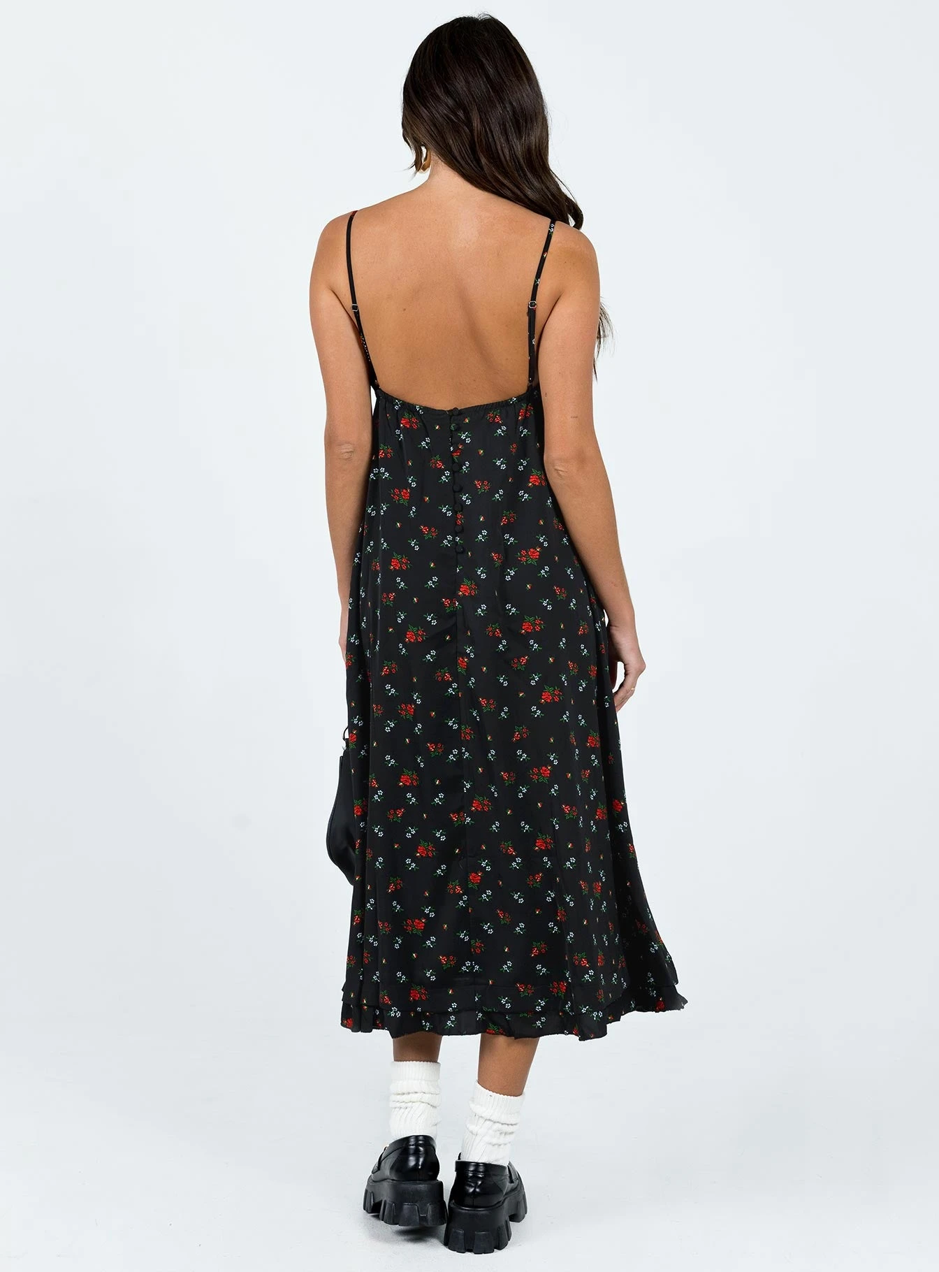 Princess Polly Empress Of Love Maxi Dress Black Floral - Image 5