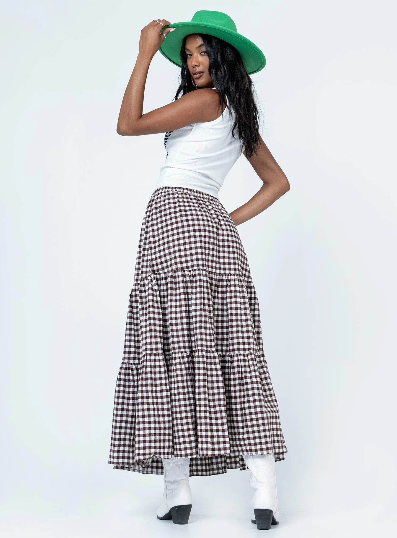 Princess Polly Hale Midi Skirt Brown - Image 4