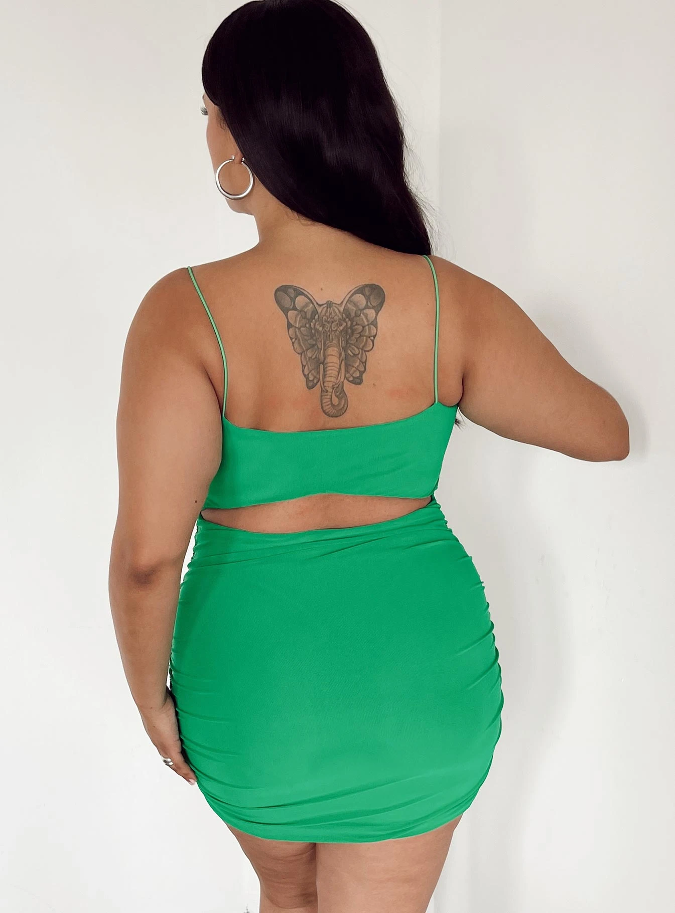 Holloway Wishes Mini Dress Green Curve - Image 4