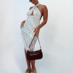 Princess Polly Alessia Maxi Dress Blue Multi