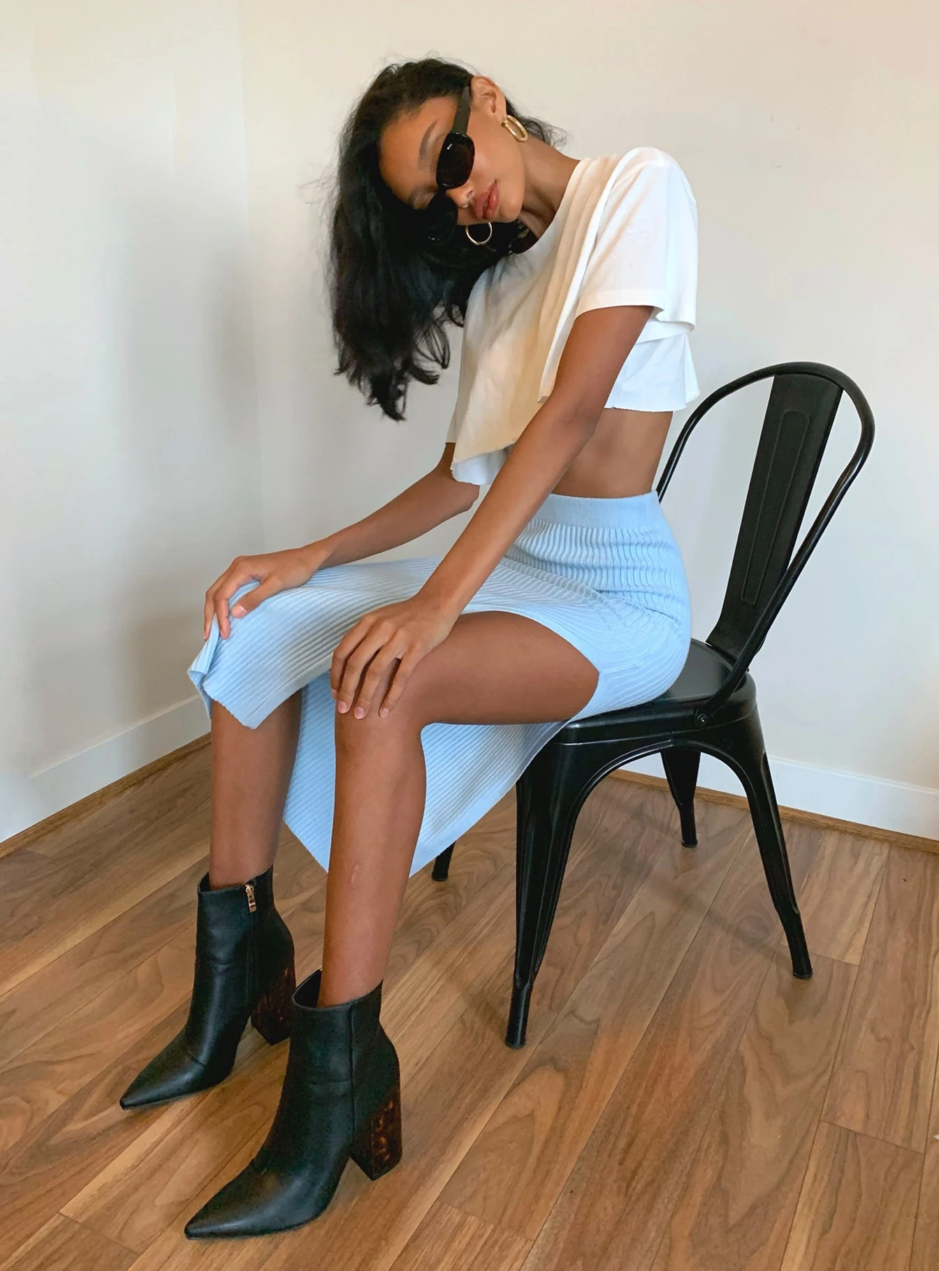 Princess Polly Tanna Midi Skirt Blue - Image 6