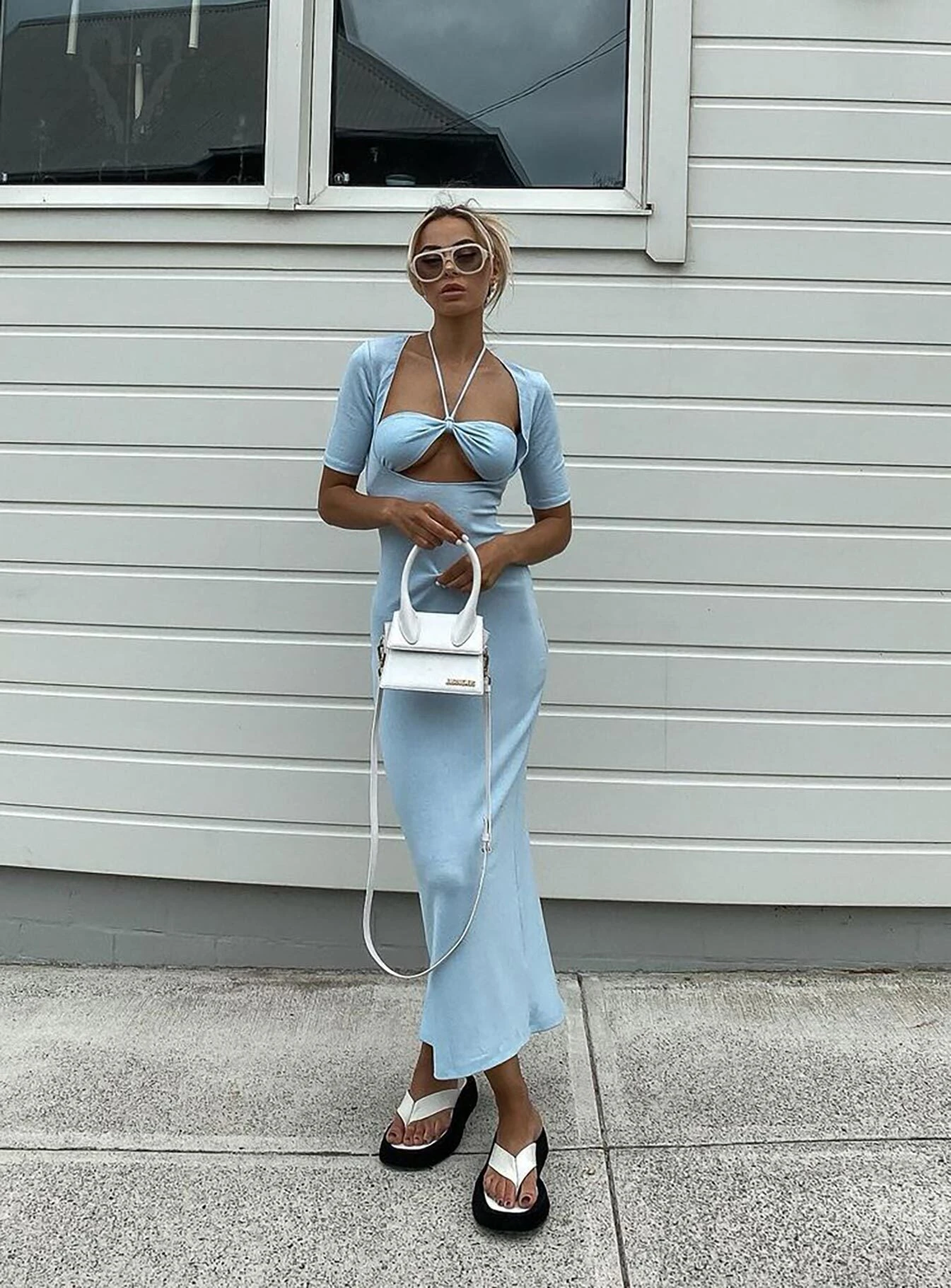 Field Of Dreams Maxi Dress Blue